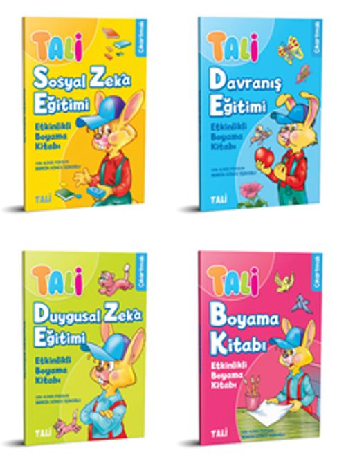 Tali  Etkinlikli Boyama Seti (4 Kitap)