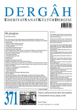 Dergah Edebiyat Sanat Kültür Dergisi Sayı:371 Ocak 2021