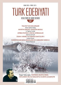 Türk Edebiyatı Aylık Fikir ve Sanat Dergisi Sayı: 567 Ocak 2021
