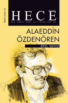 Sayı:289 Ocak 2021 Hece Aylık Edebiyat Dergisi Özel Sayısı:41 Alaeddin Özdenören Özel Sayısı