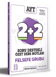 2021 AYT Felsefe Grubu 2+2 Soru Destekli Özet Ders Notları - Melis Teke