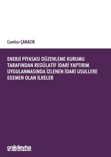 Enerji Piyasası Düzenleme Kurumu Tarafından Regülatif İdari Yaptırım Uygulanmasında İzlenen İdari Usullere Egemen Olan İlkeler