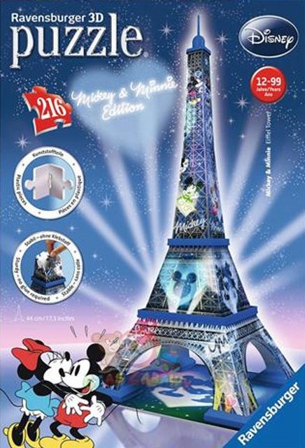3D Puzzle Mickey and Minnie Eyfel 216 Parça (RPB 125708)