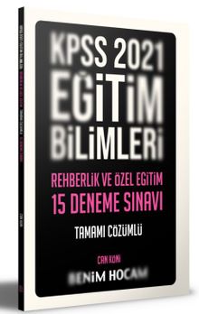 2021 Eğitim Bilimleri Rehberlik ve Özel Eğitim Tamamı Çözümlü 15 Deneme