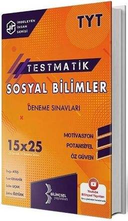 TYT Sosyal Bilimleri Testmatik 15x25 Deneme Sınavları