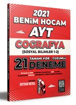 2021 AYT Coğrafya Tamamı Video Çözümlü 21 Deneme Sınavı