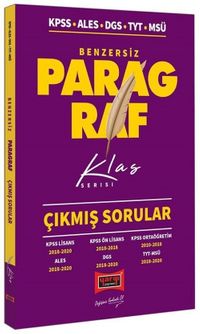 KPSS ALES DGS TYT Paragraf Benzersiz Çıkmış Sorular Klas Serisi