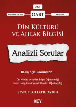 Konuşan Anlatım Serisi Din Kültürü ve Ahlak Bilgisi Analizli Sorular