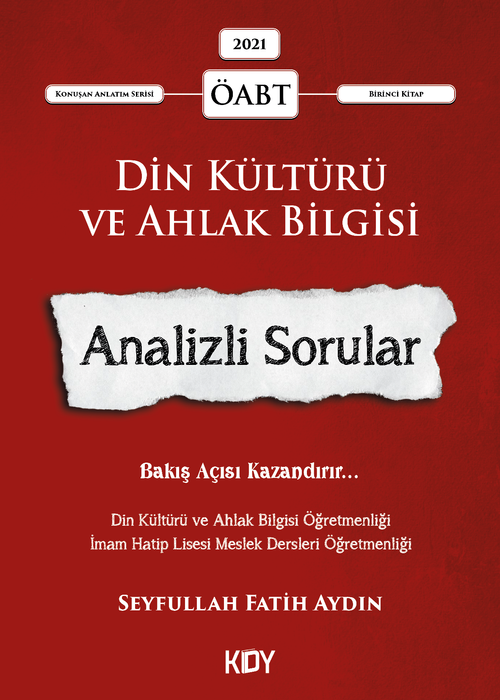 Konuşan Anlatım Serisi Din Kültürü ve Ahlak Bilgisi Analizli Sorular