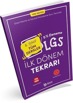 8. Sınıf LGS İlk Dönem Tekrarı Tüm Dersler 5'li Deneme   