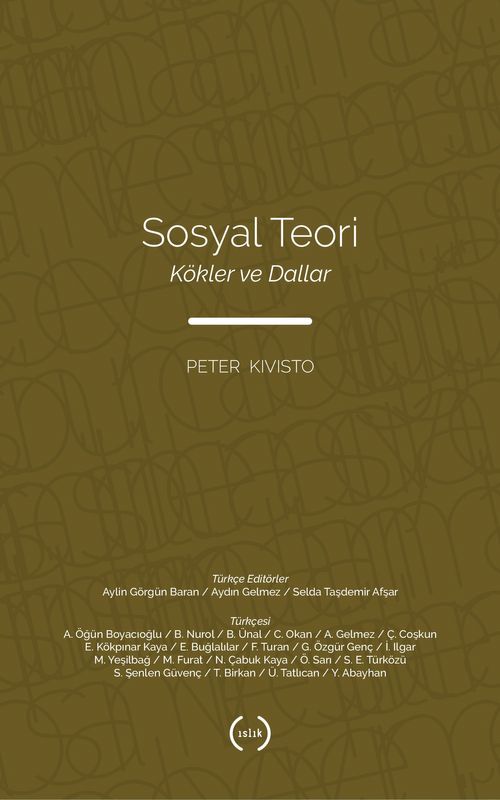 Sosyal Teori & Kökler ve Dallar