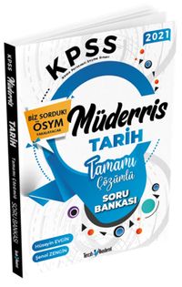 2021 KPSS Müderris Tamamı Çözümlü Tarih Soru Bankası