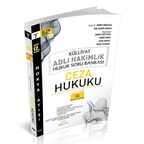 Külliyat Ceza Hukuku Soru Bankası Adli Hakimlik 