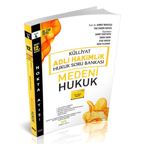 Külliyat Medeni Hukuk Soru Bankası Adli Hakimlik 