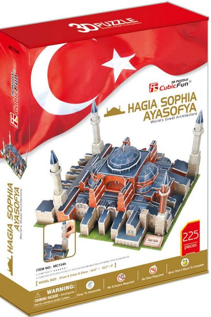 Cubic Fun 3D 225 Parça Puzzle Ayasofya (Kod:MC134h)