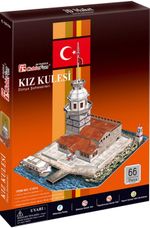 Cubic Fun 3D 66 Parça Puzzle Kız Kulesi (Kod:C181h)