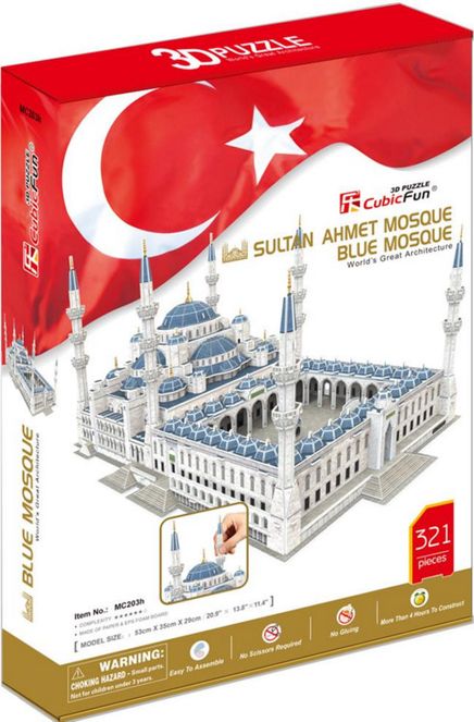 Cubic Fun 3D 321 Parça Puzzle Sultan Ahmet Camii (Kod:MC203h)