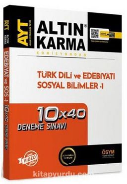 AYT Türk Dili ve Edebiyatı Sosyal Bilimler 1 10x40 Deneme Sınavı