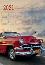2021 Takvimli Poster - Arabalar - Chevrolet