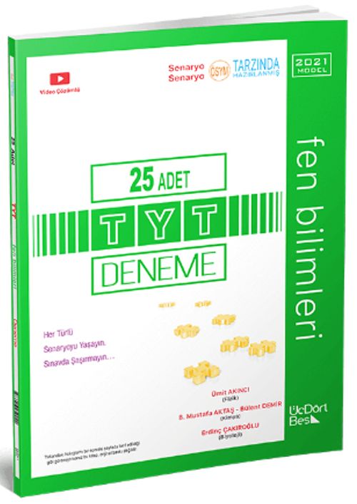 25 TYT Adet Fen Bilimleri Denemesi	
