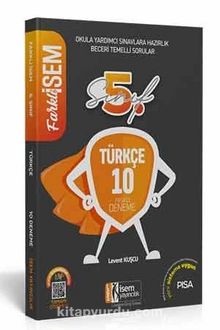 2022 Farklı İsem 5. Sınıf Türkçe Tamamı Çözümlü 10 Fasikül Deneme - Levent Kuşcu
