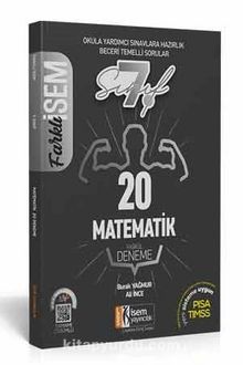 2021 Farklı İsem 7. Sınıf Matematik Tamamı Çözümlü 20 Fasikül Deneme - Ali İnce