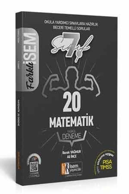 2021 Farklı İsem 7. Sınıf Matematik Tamamı Çözümlü 20 Fasikül Deneme 