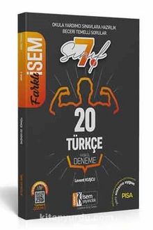 Farklı İsem 7. Sınıf Türkçe Tamamı Çözümlü 20 Fasikül Deneme - Levent Kuşcu