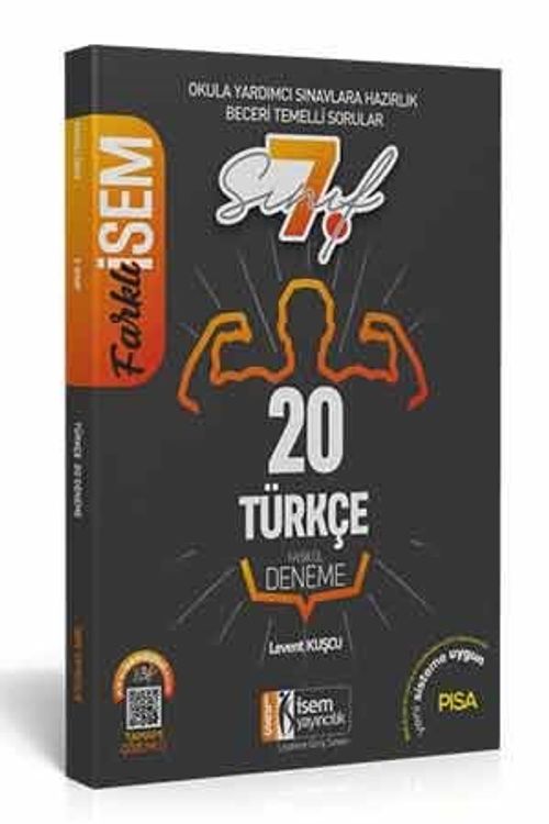 Farklı İsem 7. Sınıf Türkçe Tamamı Çözümlü 20 Fasikül Deneme 