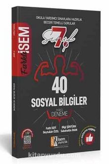 2021 Farklı İsem 7. Sınıf Sosyal Bilgiler Tamamı Çözümlü 40 Fasikül Deneme - Kolektif