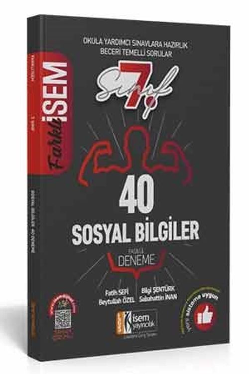 2021 Farklı İsem 7. Sınıf Sosyal Bilgiler Tamamı Çözümlü 40 Fasikül Deneme 