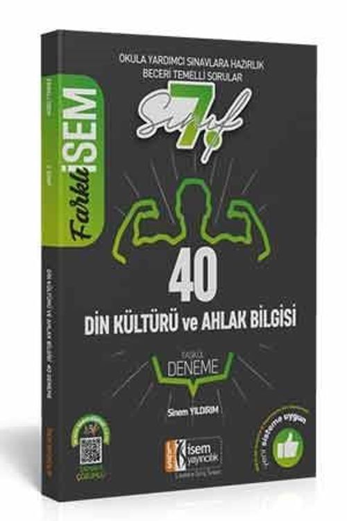 2021 Farklı İsem 7. Sınıf Din Kültürü ve Ahlak Bilgisi Tamamı Çözümlü 40 Fasikül Deneme 