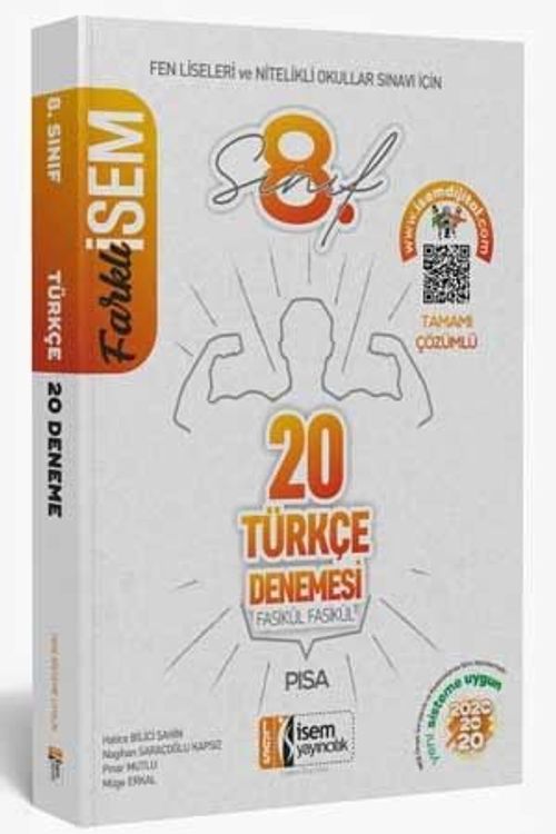 2021 LGS Farklı İsem 8. Sınıf Türkçe 20'li Sarmal Deneme