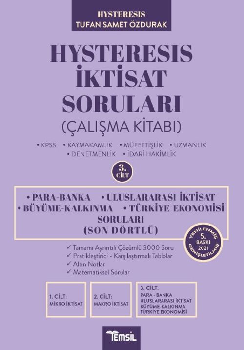 Hysteresis İktisat Soruları Son Dörtlü & Para Banka - Uluslararası İktisat - Büyüme Kalkınma - Türkiye Ekonomisi