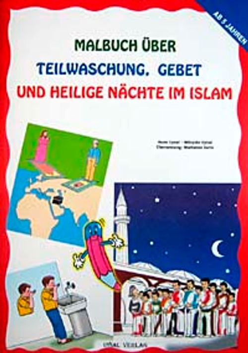 Malbuch Über Teilwaschung Gebet Und Heilige Nachte Im İslam ( Büyük Boy Abdest Kandil Gece)