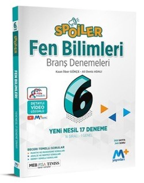 6. Sınıf Spoiler Fen Bilimleri Branş Denemeleri