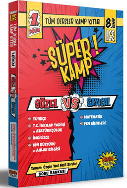 LGS - 8. Sınıf 1. Dönem Tüm Dersler Kamp Kitabı