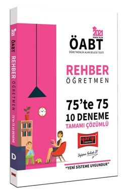 2021 ÖABT Rehber Öğretmen 75’te 75 Tamamı Çözümlü 10 Deneme Sınavı