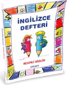İngilizce Sözlüklü Defter İlkokul 1 2 3 4. Sınıf Renkli Resimli