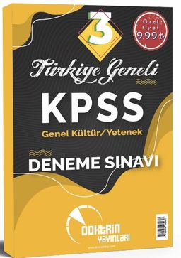 2021 KPSS Genel Kültür Genel Yetenek 3'lü Deneme Sınavı