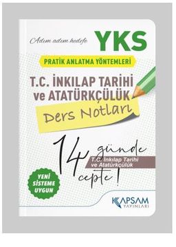 YKS (TYT-AYT) T.C. İnkılap Tarihi Ve Atatürkçülük Ders Notları (Cep Boy)