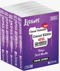 2021 KPSS Genel Yetenek Genel Kültür Tamamı Çözümlü Modüler Soru Bankası (5 Kitap)