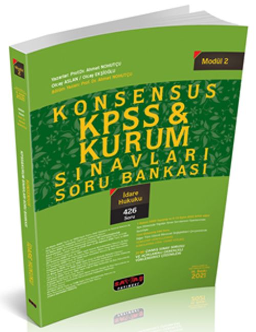 2021 Konsensus KPSS İdare Hukuku Soru Bankası 