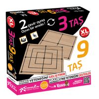 Çekirdek Zeka Oyuncak 3 Taş 9 Taş XL(009230)