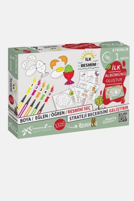 Çekirdek Zeka İlk Resmim Boyama Seti 1.Seviye(009568)