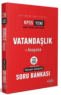 KPSS Optimum Jüri Serisi Vatandaşlık + Anayasa  Çözümlü Soru Bankası