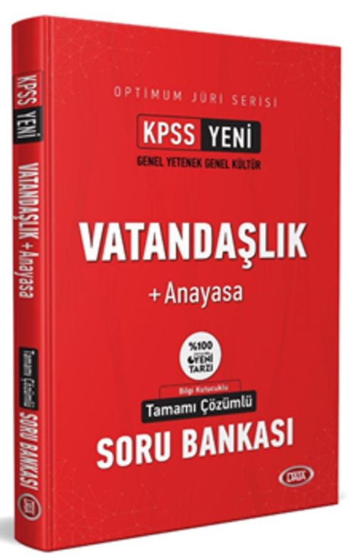 KPSS Optimum Jüri Serisi Vatandaşlık + Anayasa  Çözümlü Soru Bankası