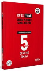 KPSS Genel Yetenek Genel Kültür  Tamamı Çözümlü 5 Deneme Sınavı 