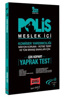 2021 Polis Meslek İçi Sınavlarına Hazırlık Çek Kopart Yaprak Test