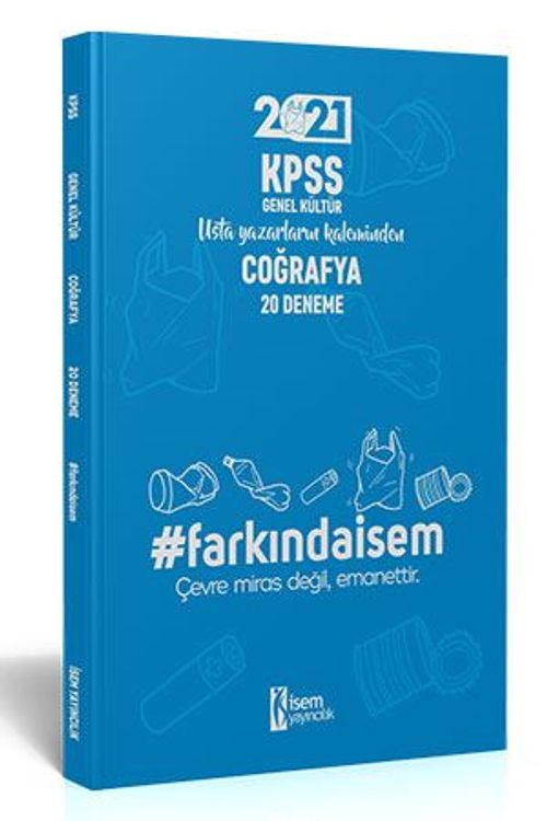 2021 Farkındaİsem KPSS Genel Kültür Coğrafya 20 Deneme